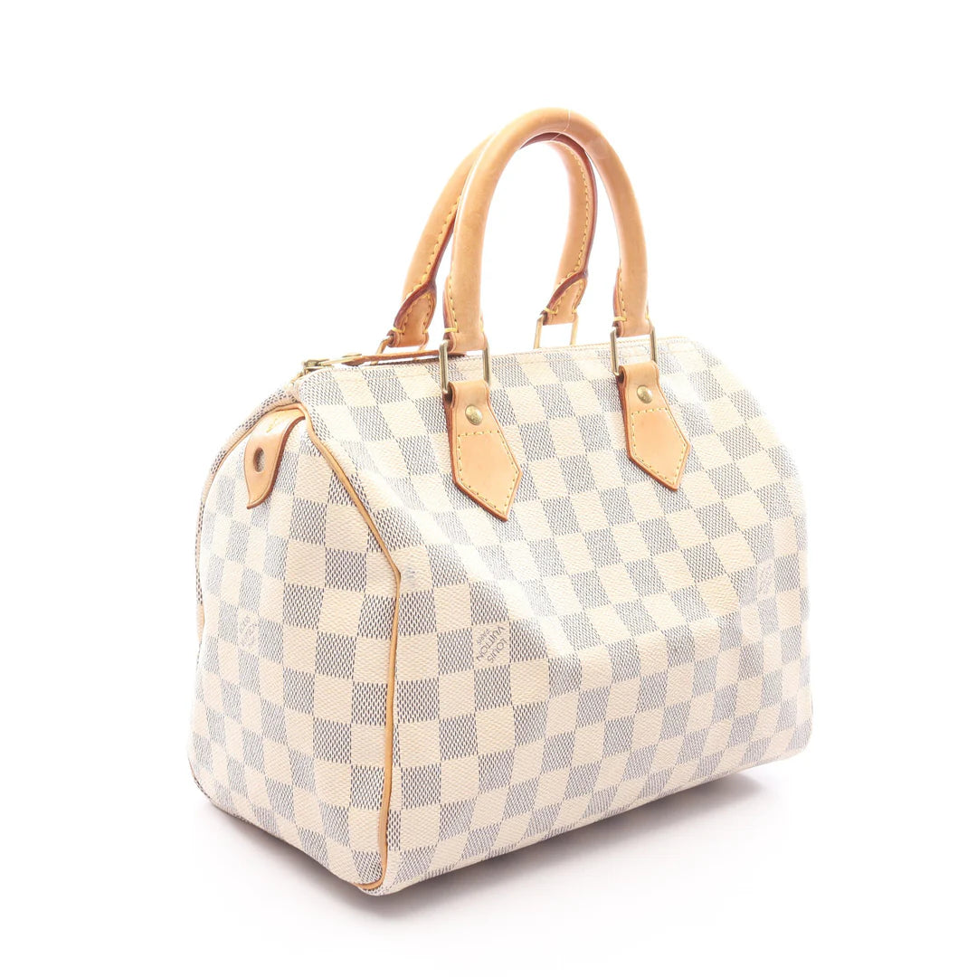 Speedy 25 Louis Vuitton Damier Blanc Vintage