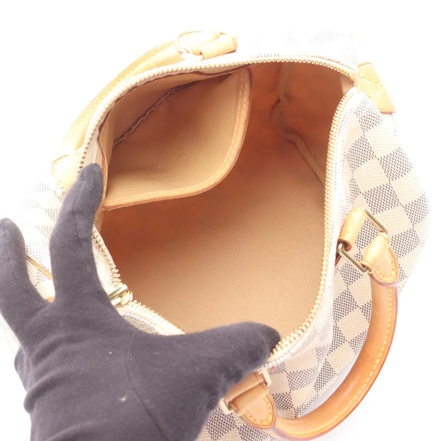Speedy 25 Louis Vuitton Damier Blanc Vintage