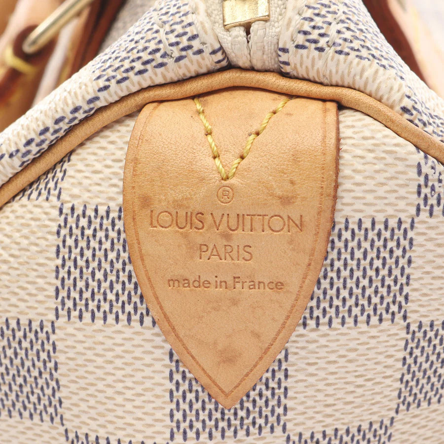 Speedy 25 Louis Vuitton Damier Blanc Vintage