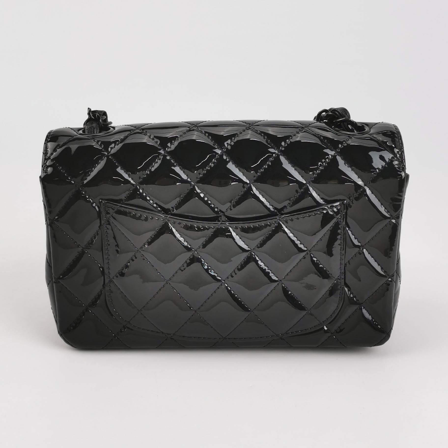 Sac Timeless / Classique Maxi Jumbo en cuir verni noir