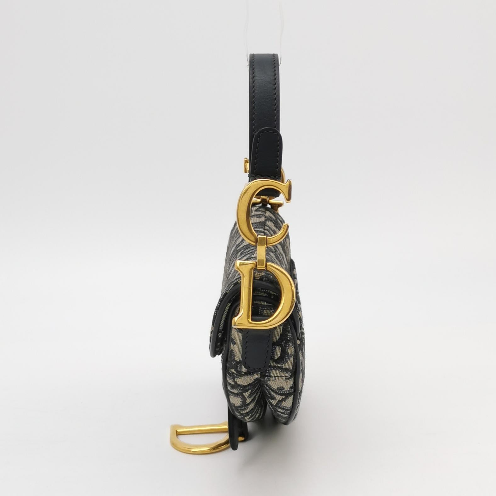 Sac porté épaule Saddle en toile noir