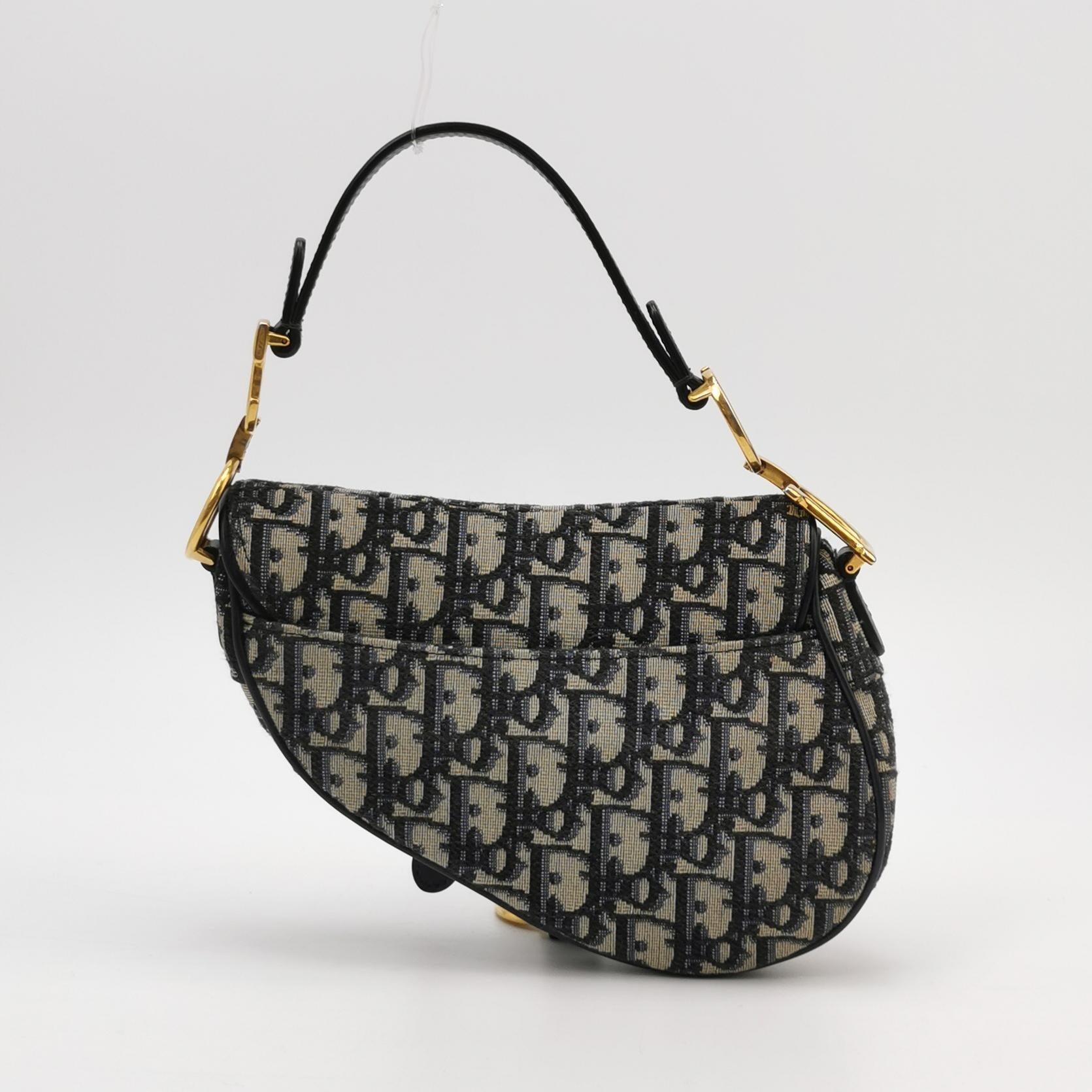 Sac porté épaule Saddle en toile noir