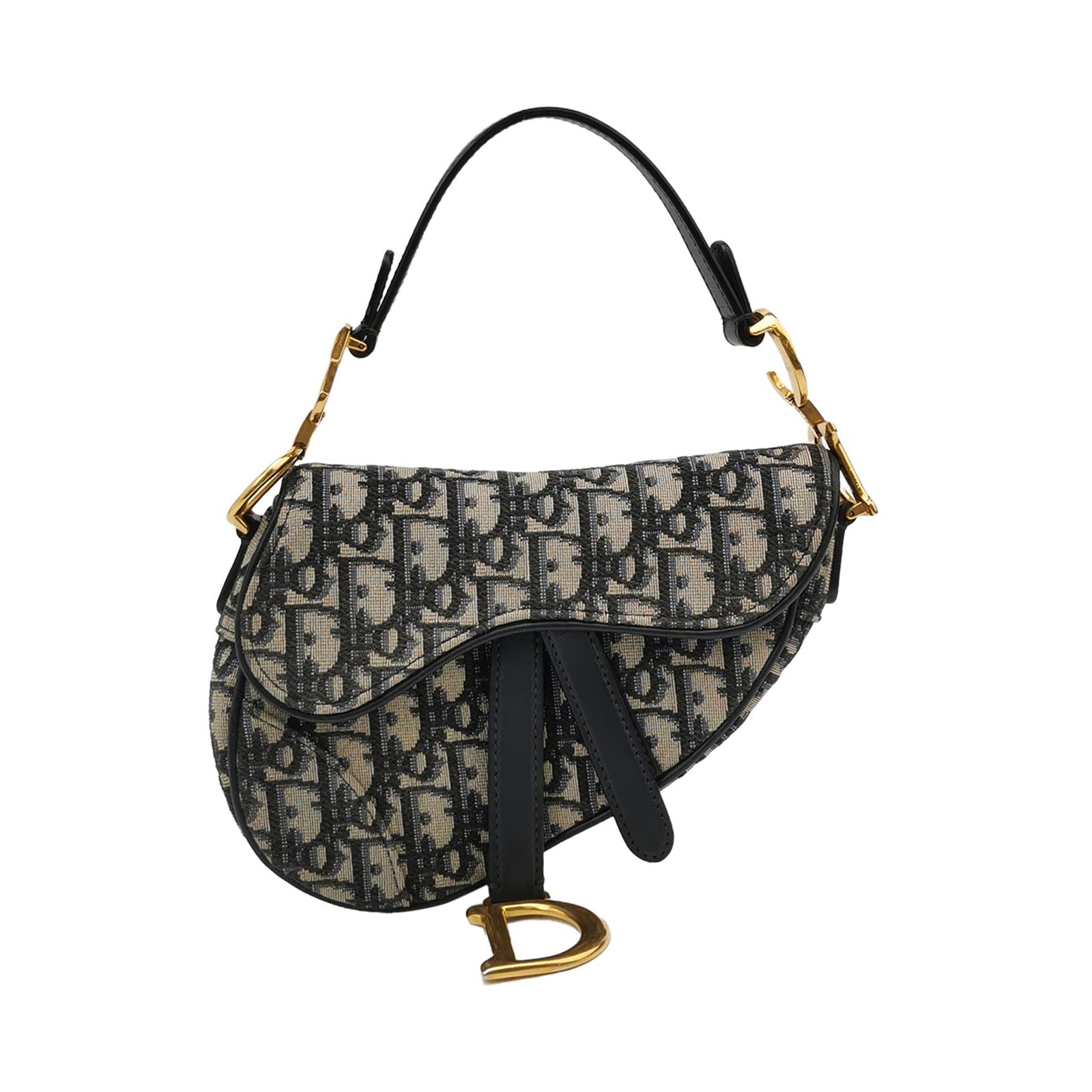 Sac porté épaule Saddle en toile noir