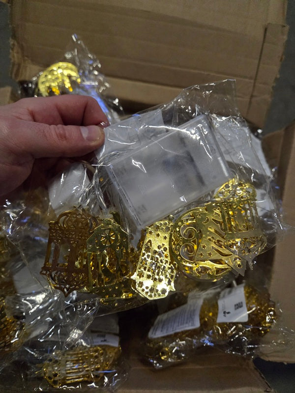 Lot revendeur - 21 guirlandes électrique en métal Arabe