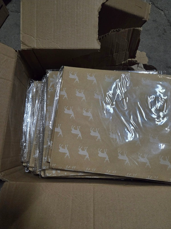 Lot revendeur - 23 sachets de 5 feuilles papier cadeau