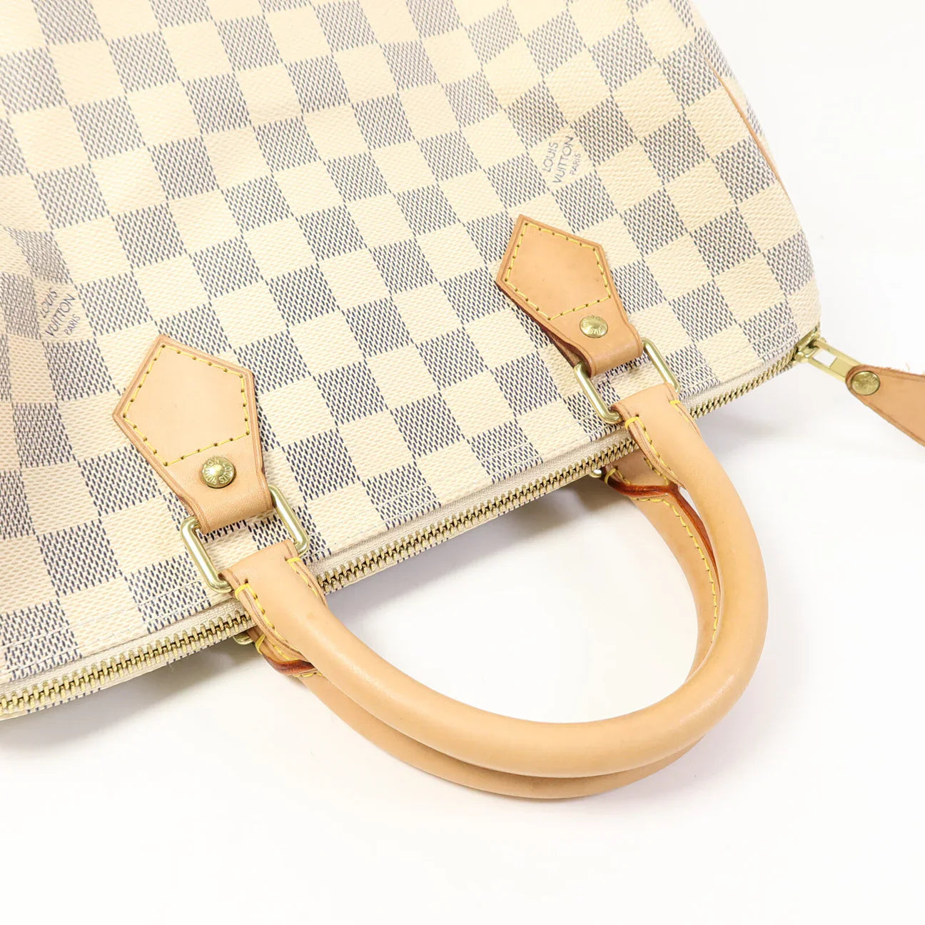 Sac Speedy 30 Vintage en toile damier azur
