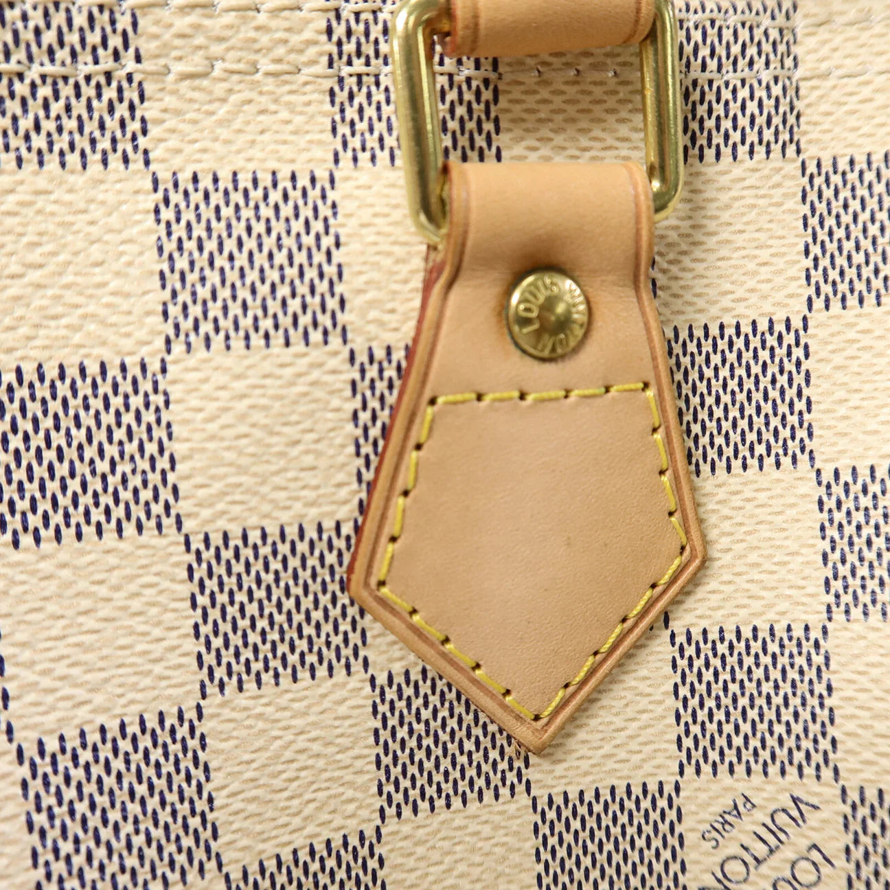 Sac Speedy 30 Vintage en toile damier azur
