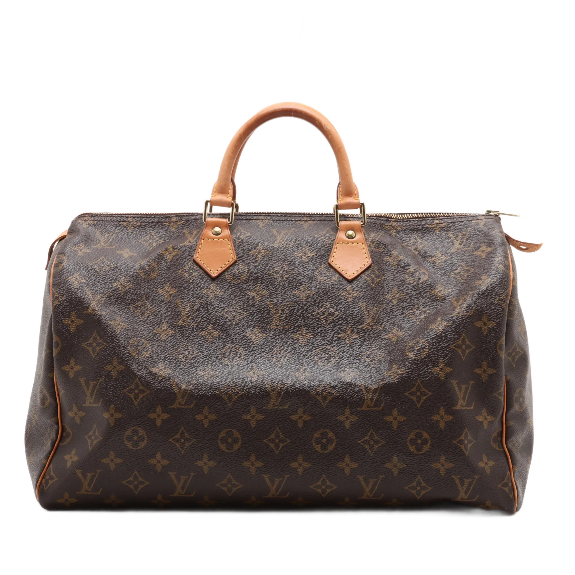 Sac Speedy 40 en toile monogram marron