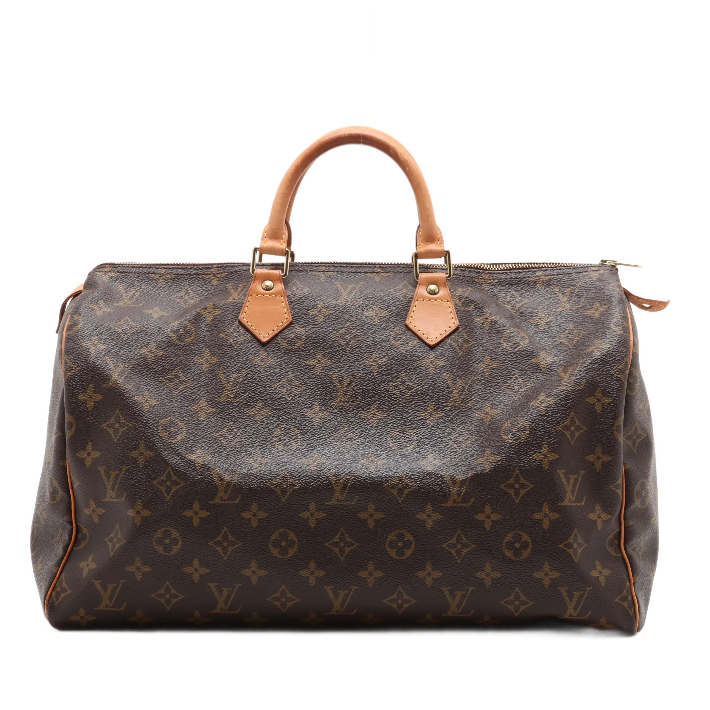 Sac Speedy 40 en toile monogram marron