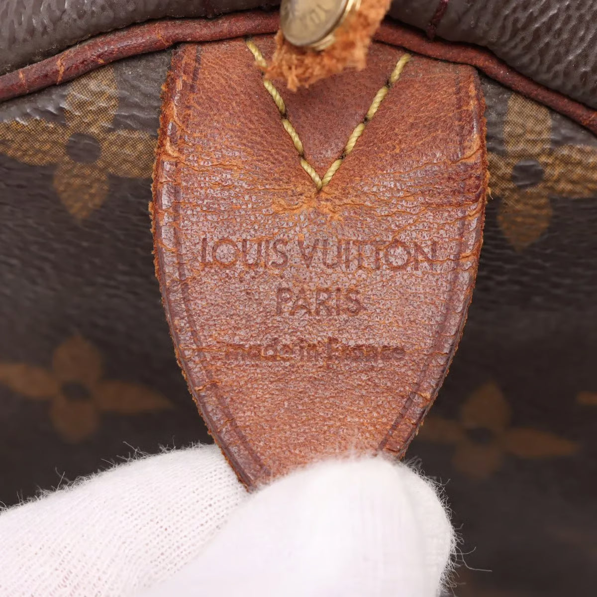 Sac Speedy 30 Vintage en toile monogram marron