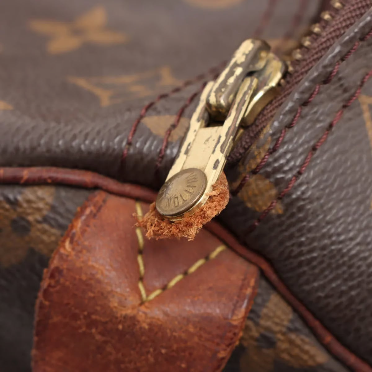Sac Speedy 30 Vintage en toile monogram marron