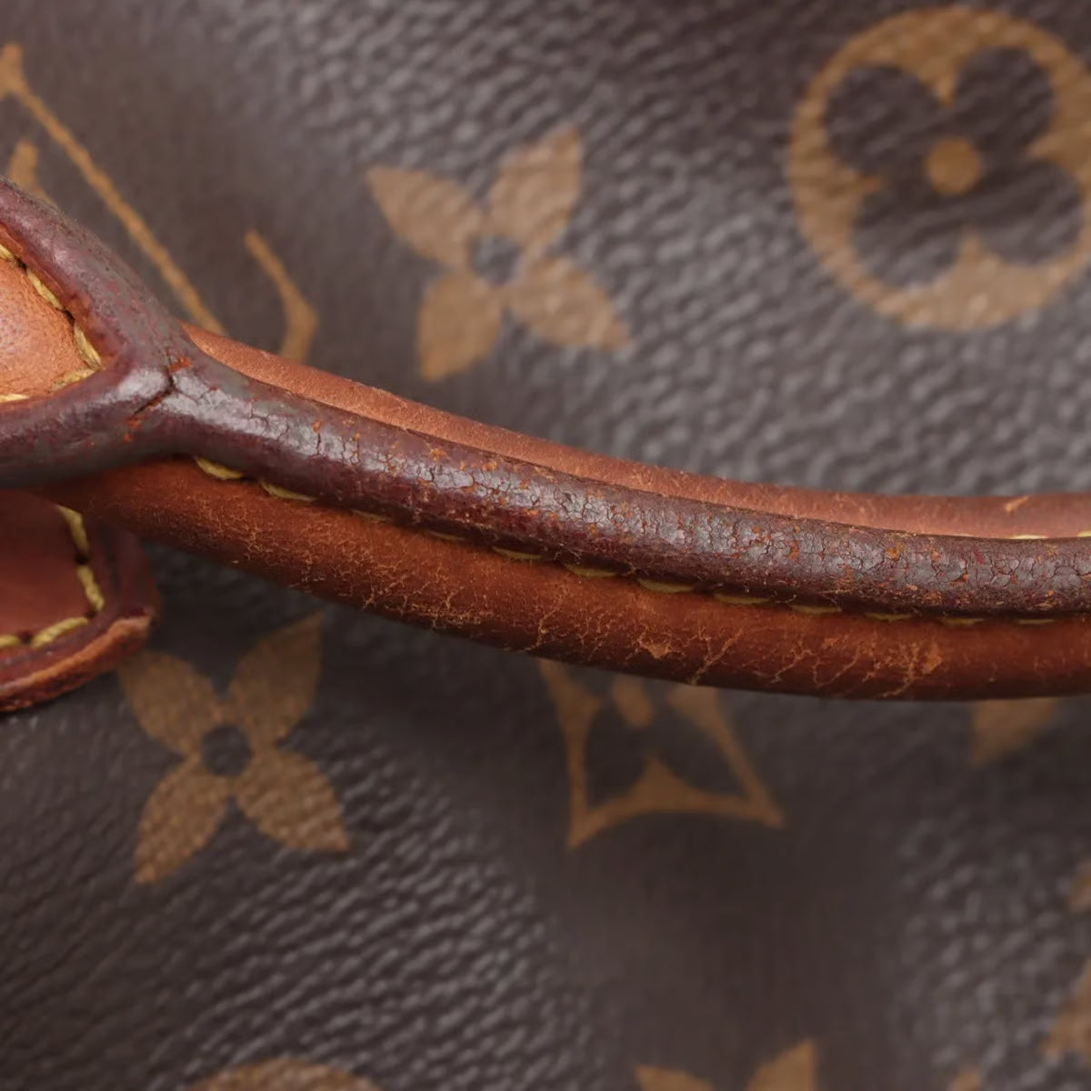 Sac Speedy 30 Vintage en toile monogram marron