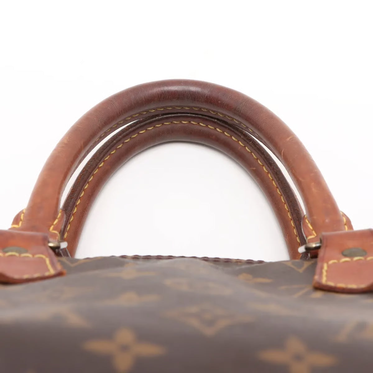 Sac Speedy 30 Vintage en toile monogram marron