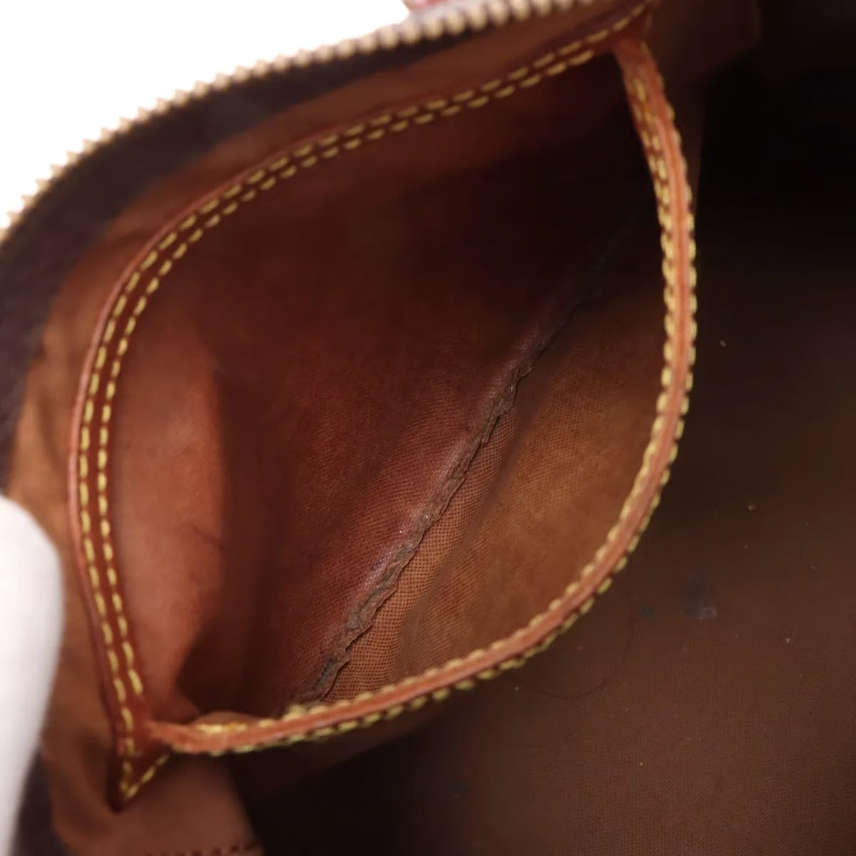 Sac Speedy 30 Vintage en toile monogram marron