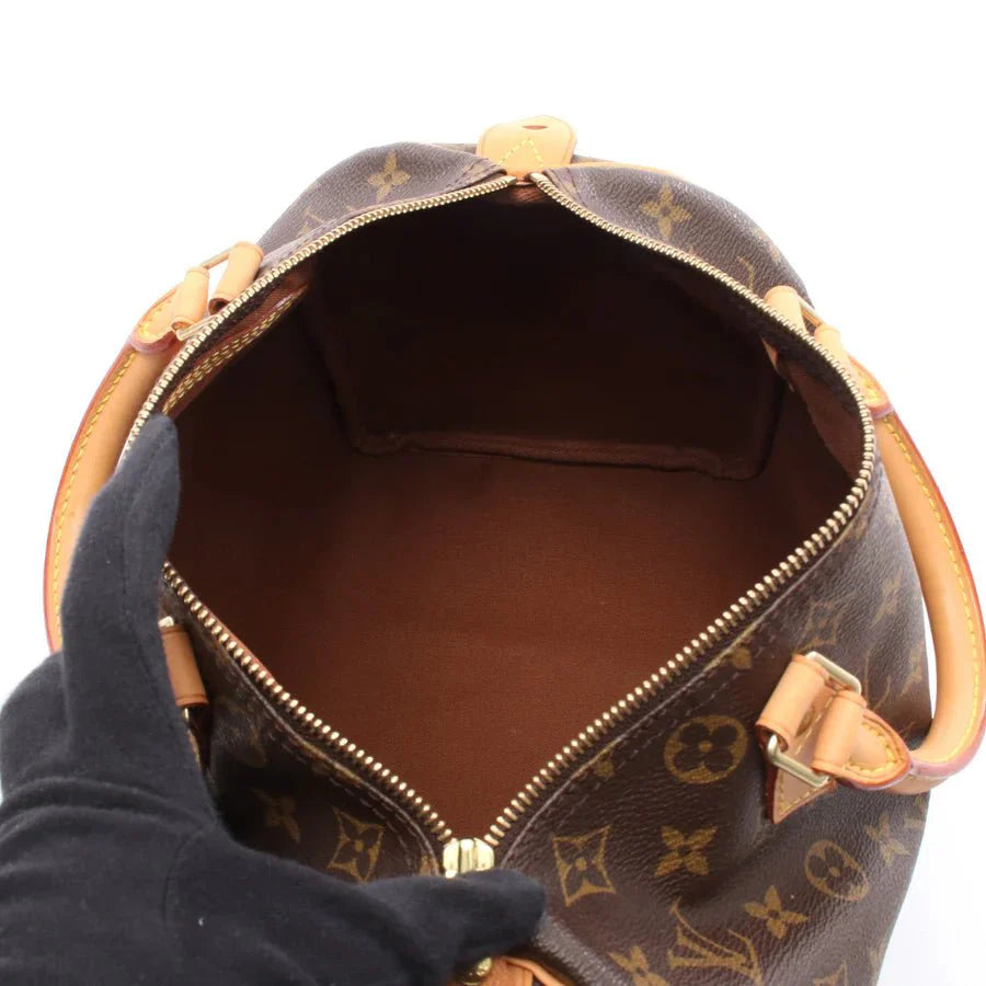 Sac Speedy 30 Vintage en toile monogram marron Louis Vuitton