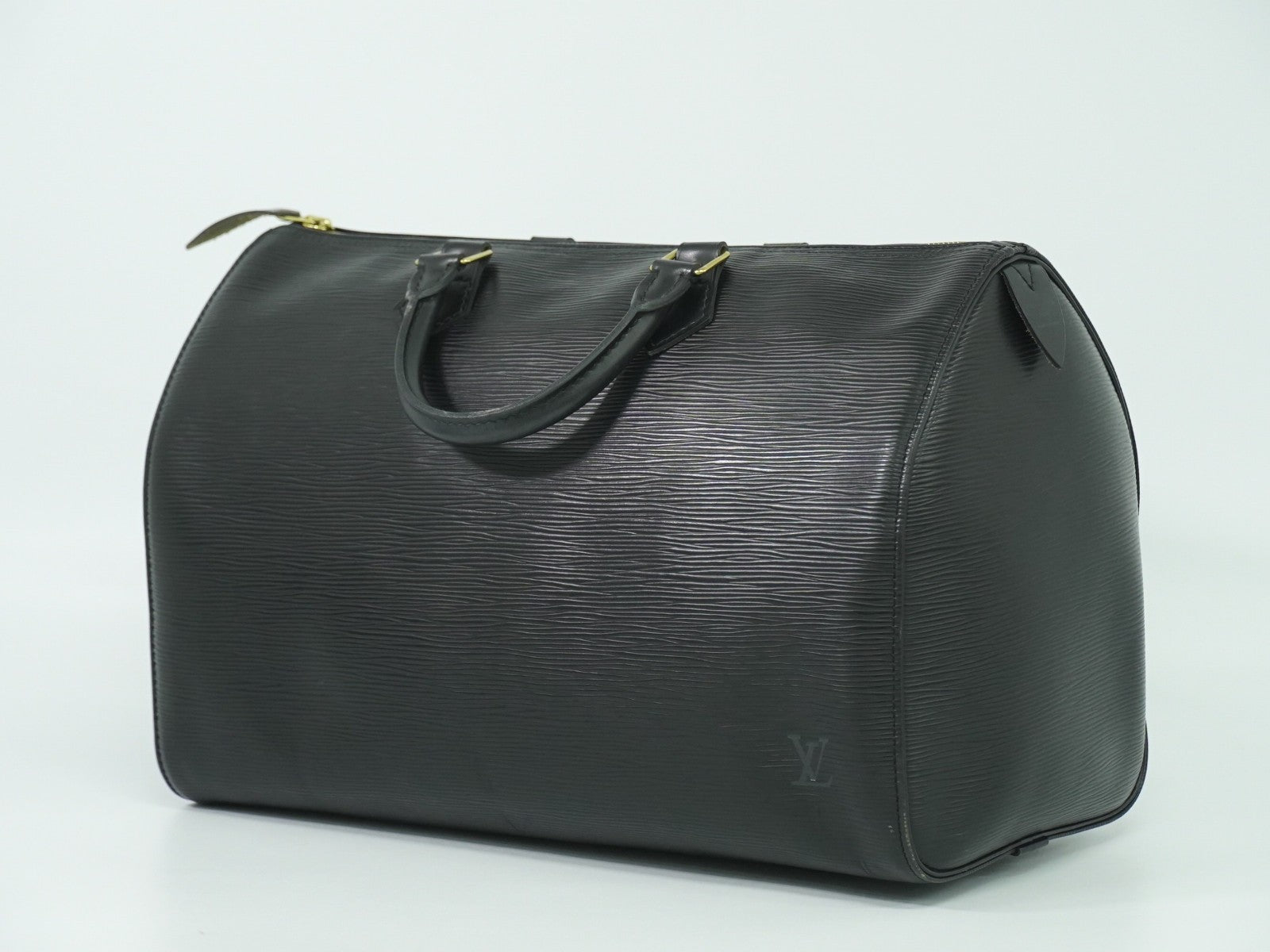 Sac Speedy 35 Vintage en cuir épi noir Louis Vuitton
